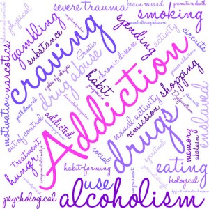 67608799 - addiction word  cloud on a white background.
